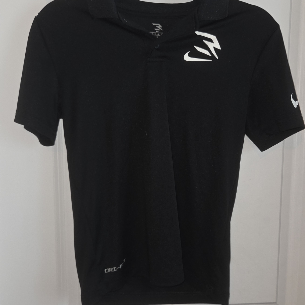 Black Nike Dri-FIT Polo 3 Brand